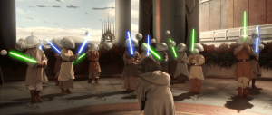 Jedi younglings at practice