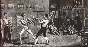 Gentleman Jackson's Boxing Salon, 1821 woodcut