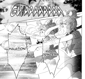 Sailor Moon manga attack scene