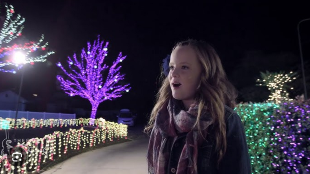 Singer from The Five Strings begins the carol